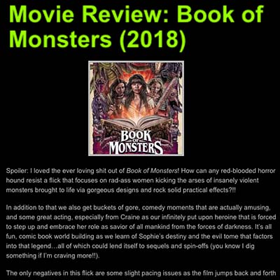 Movie Review: Book of Monsters (2018)